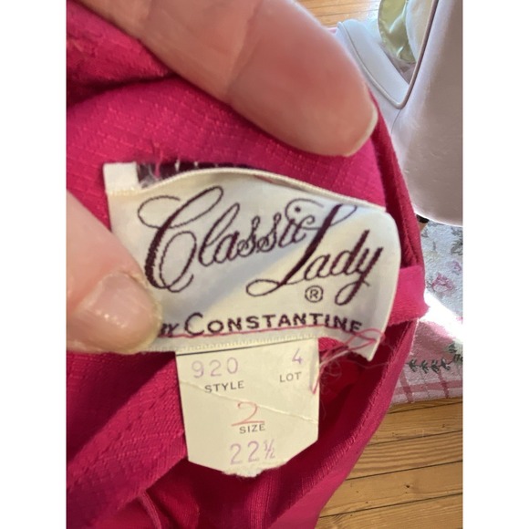 NWT 60  VTG Dress Classic Lady By Constantine Pink Aline Boho Flaws Sz 22 - Picture 10 of 16